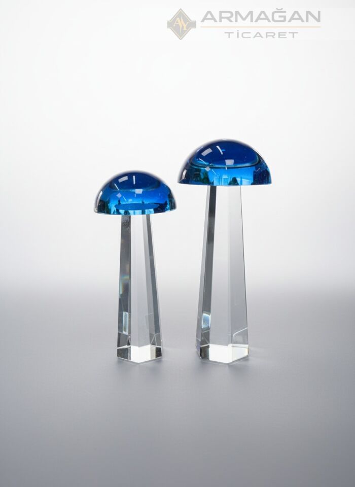 KRİSTAL MANTAR 2Lİ SET Lacivert