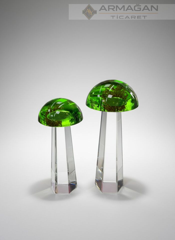 KRİSTAL MANTAR 2Lİ SET Yeşil