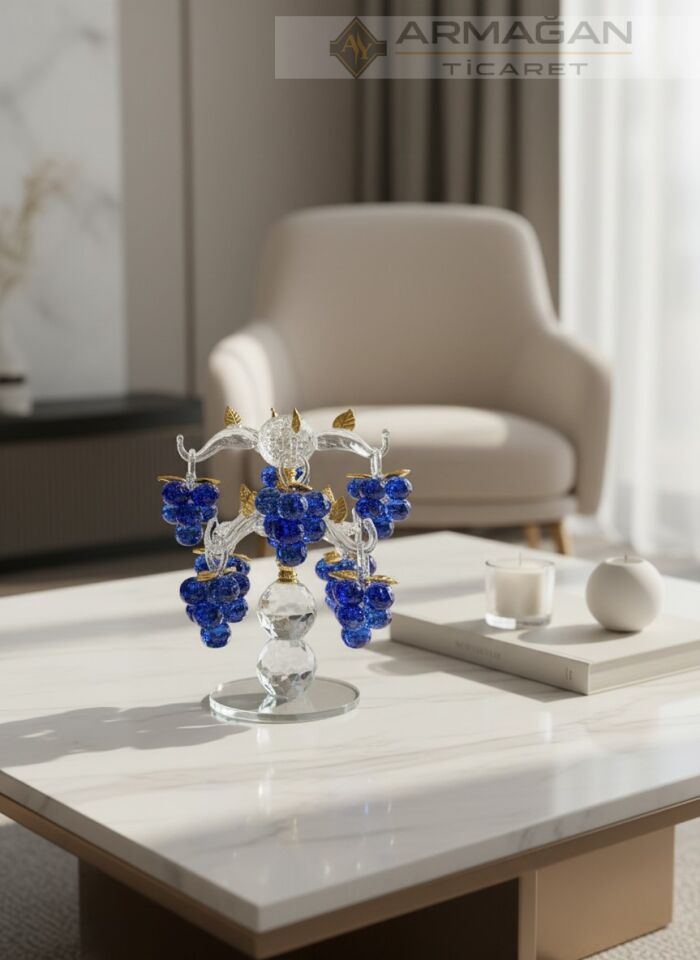 KRİSTAL ÜZÜM AĞACI 8'Lİ Lacivert