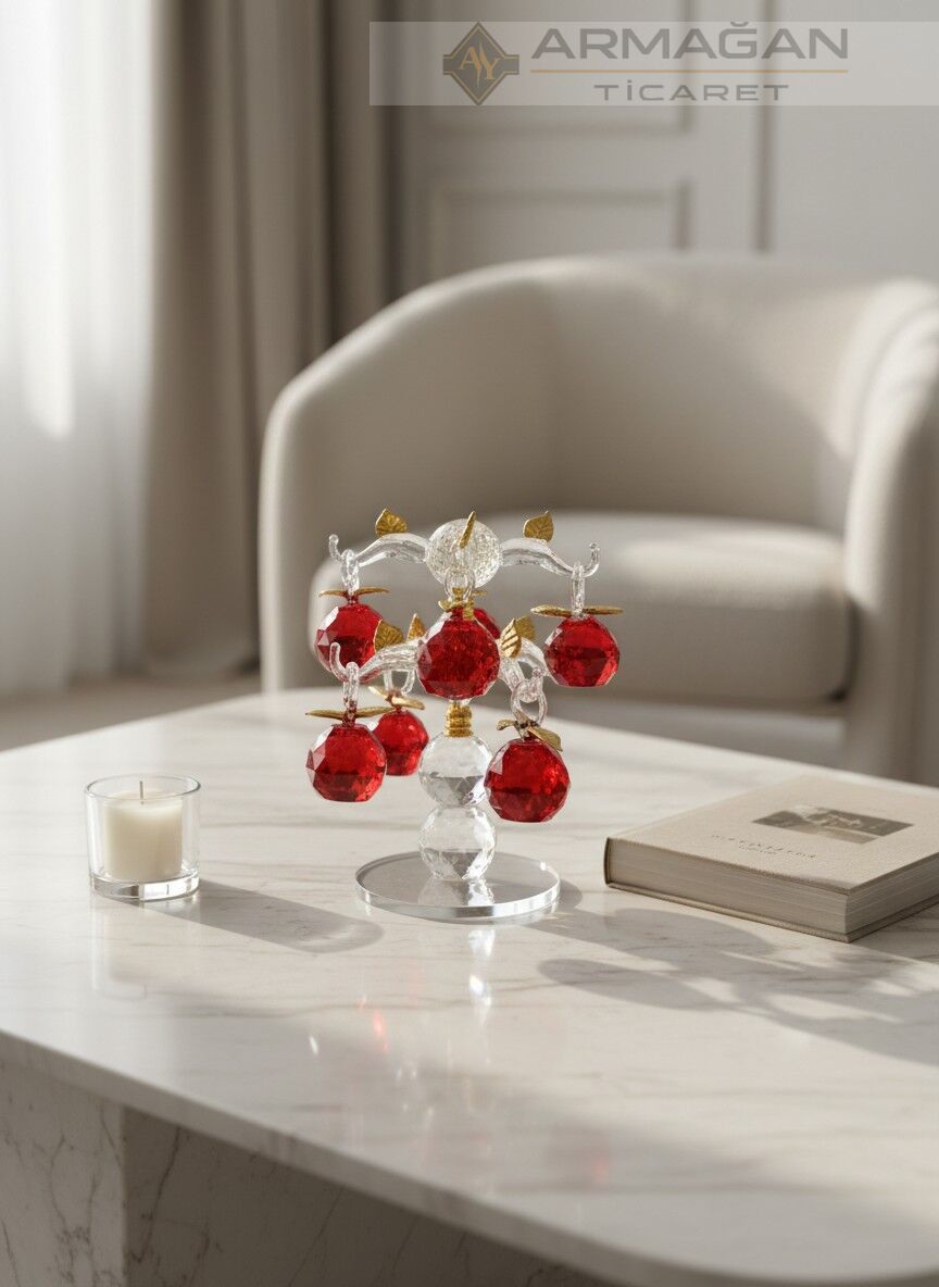 KRİSTAL ELMA AĞACI 8'Lİ Kırmızı