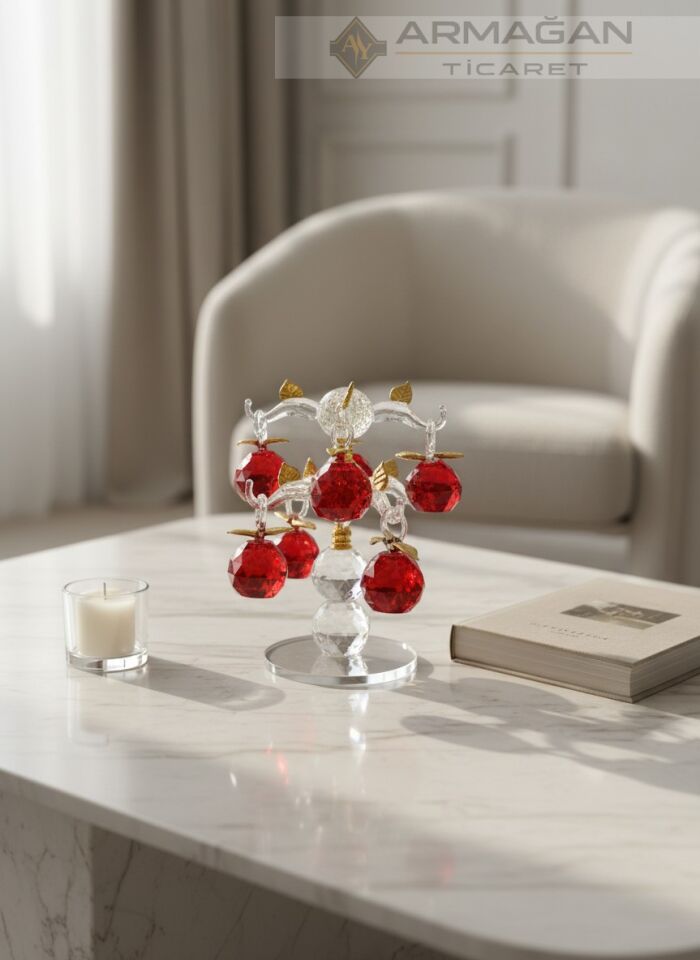 KRİSTAL ELMA AĞACI 8'Lİ Kırmızı