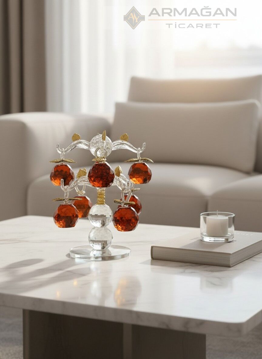 KRİSTAL ELMA AĞACI 8'Lİ Turuncu