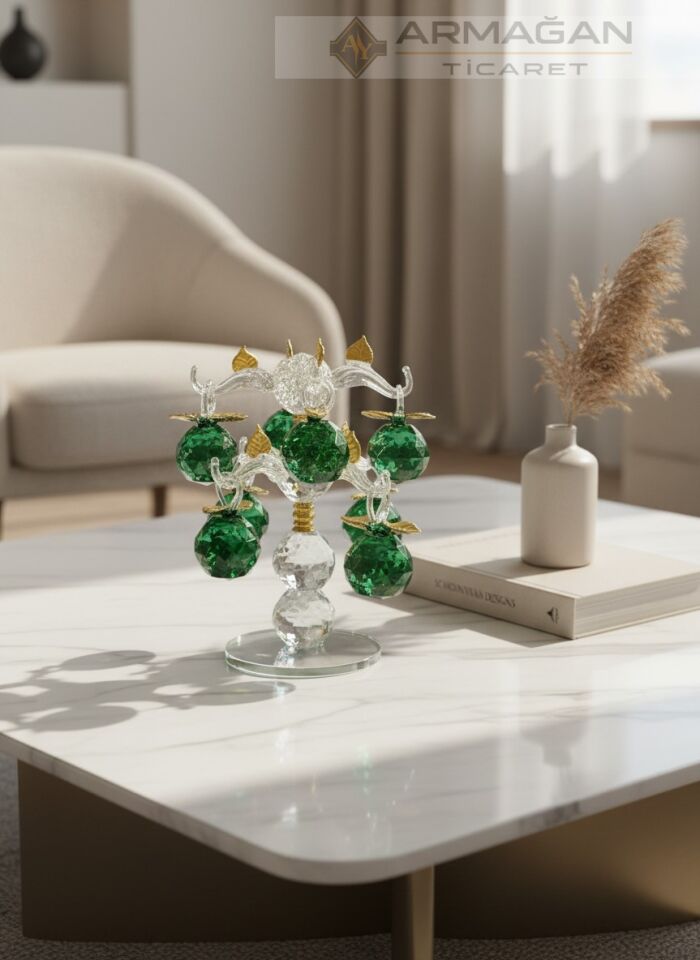 KRİSTAL ELMA AĞACI 8'Lİ Yeşil