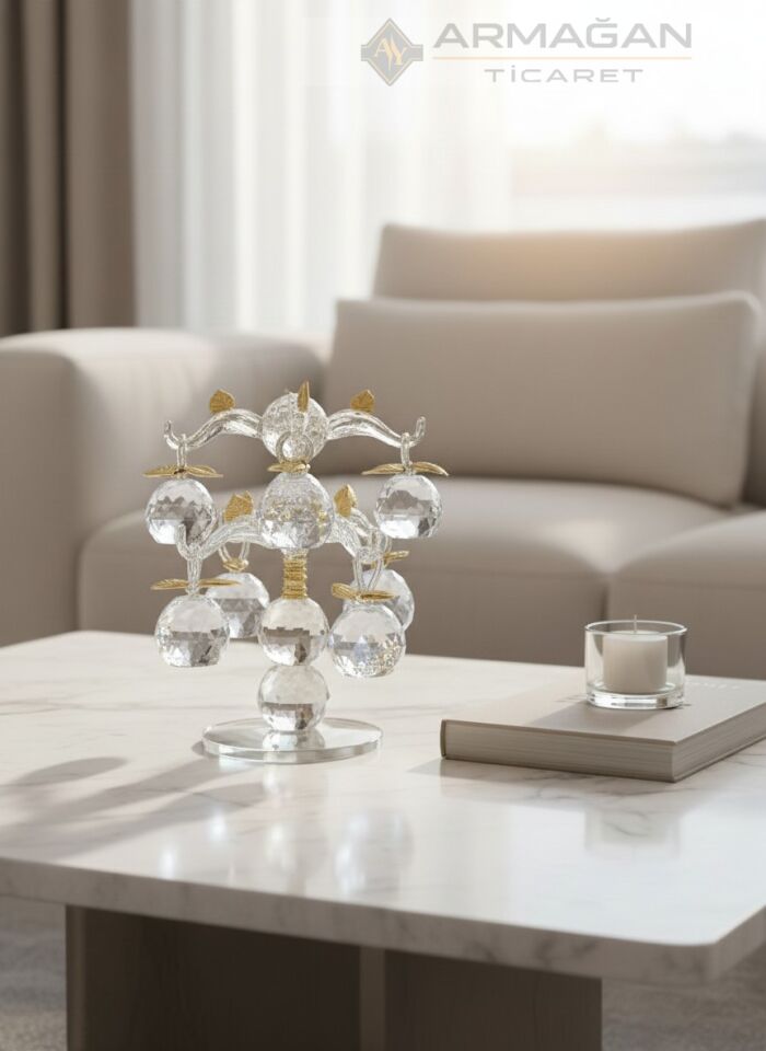 KRİSTAL ELMA AĞACI 8'Lİ Şeffaf