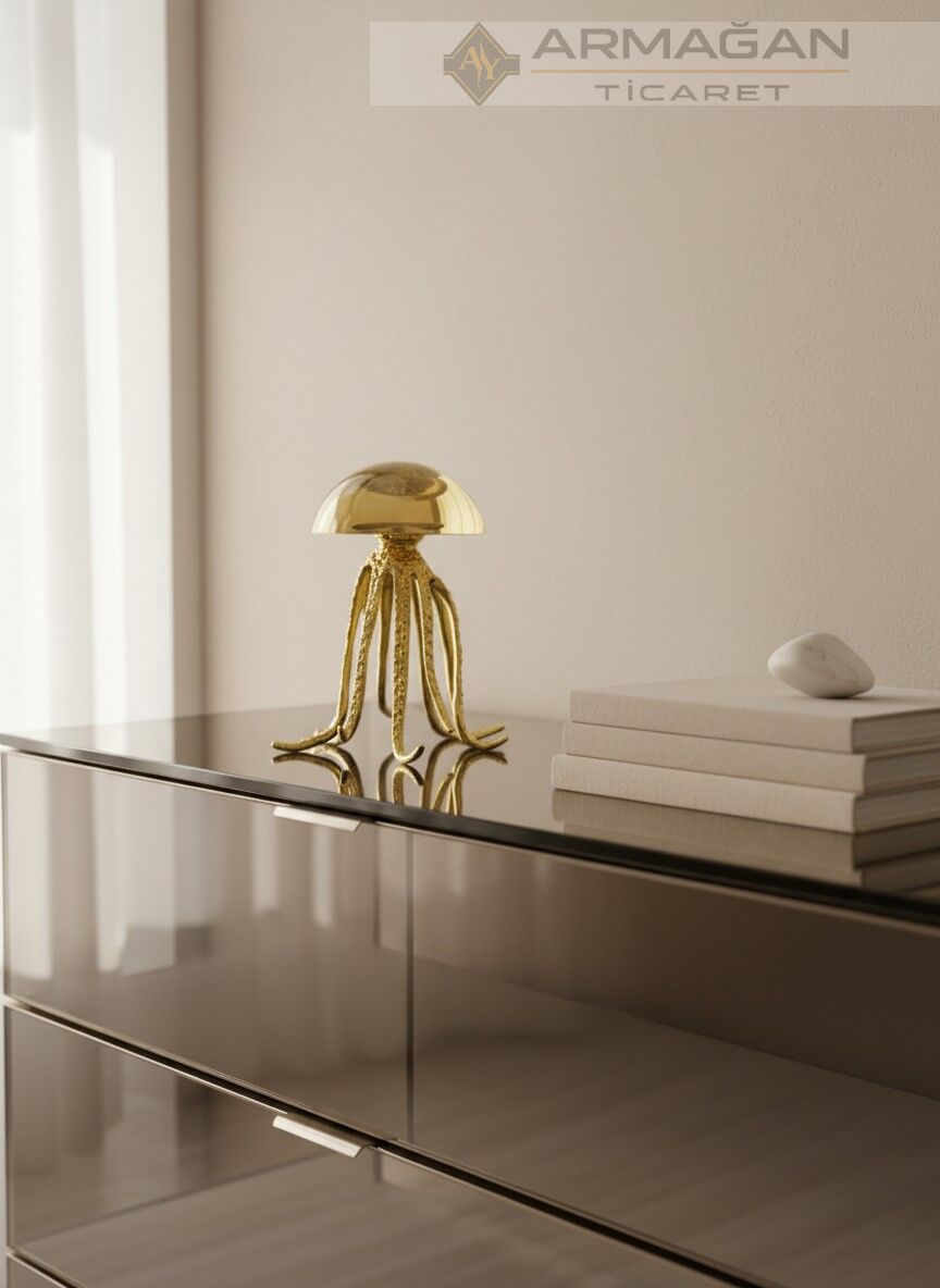 PİRİNÇ AYAKLI AHTAPOT Gold - Küçük