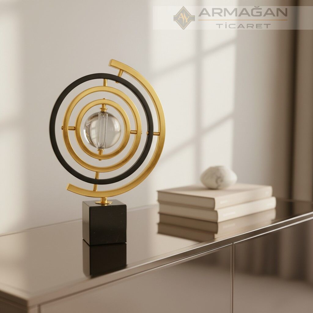 METAL KÜRELİ KATMAN DEKOR Gold - Küçük