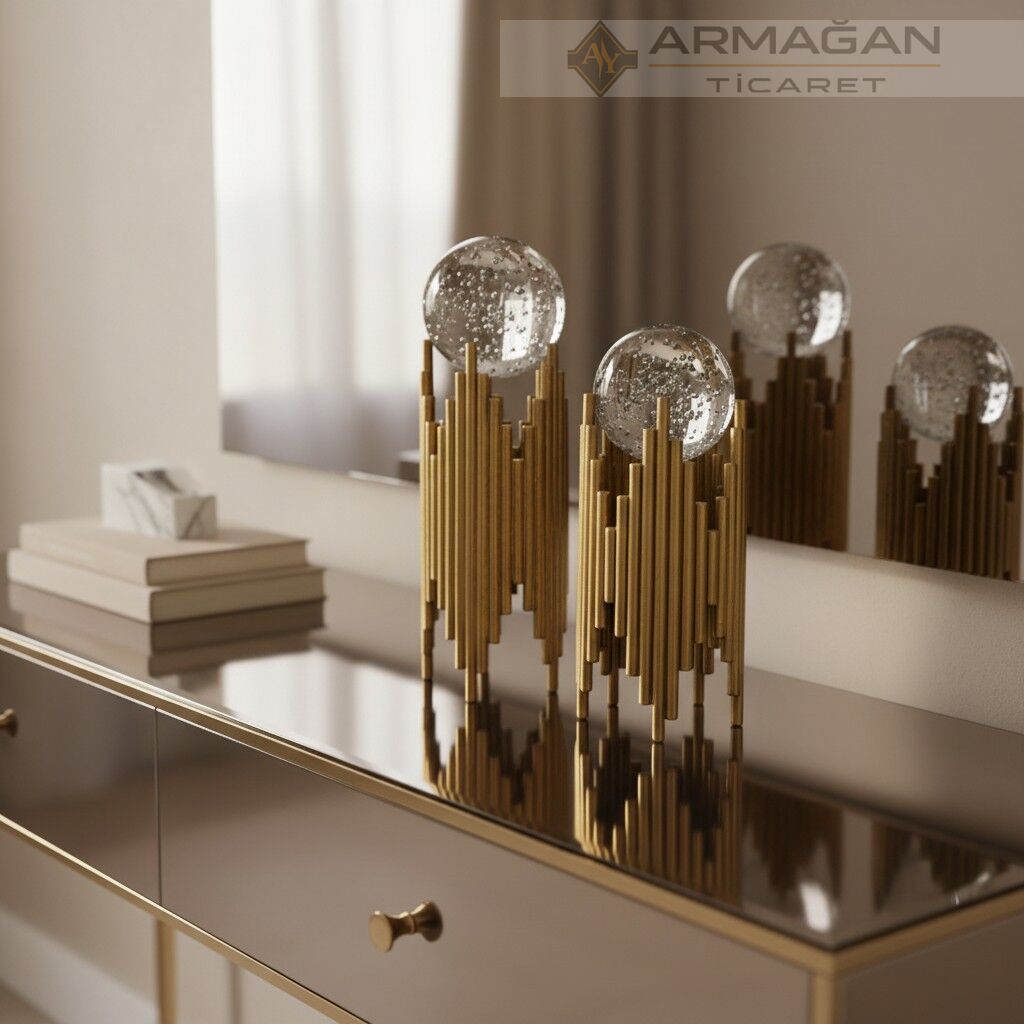 METAL YILDIZ KÜRELİ 2'Lİ SET Eskitme