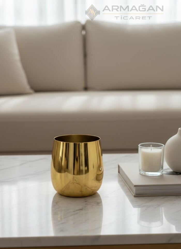 ORKİDE VAZO KÜÇÜK Gold