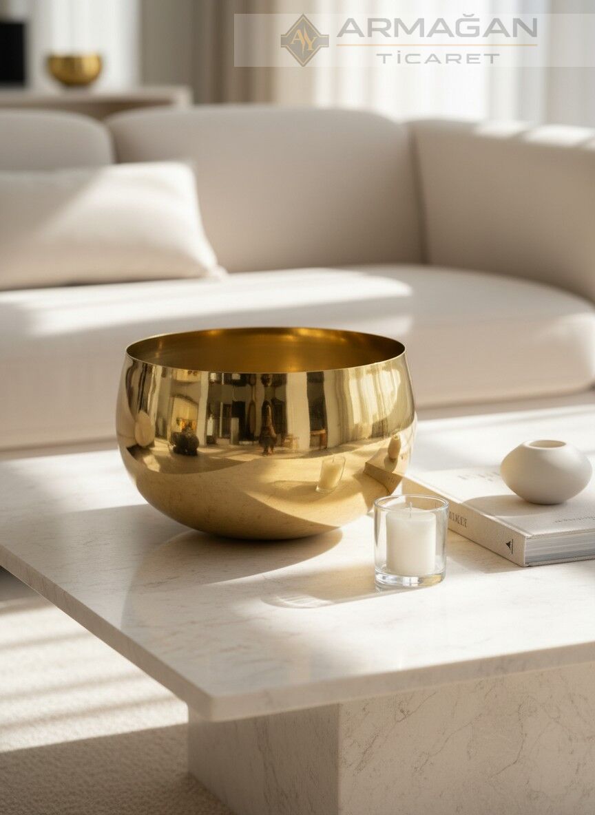 ORKİDE VAZO ORTA Gold - Büyük