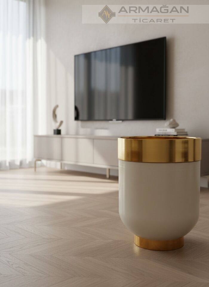 DARBUKA YER SAKSISI 40-50CM Krem-Gold