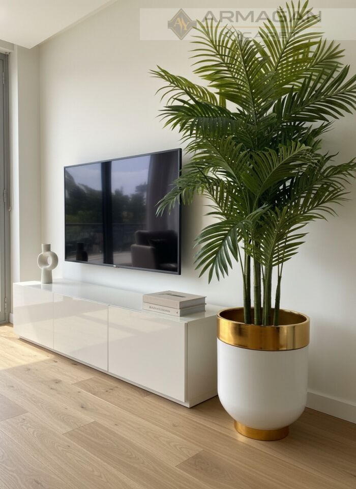 DARBUKA YER SAKSISI 40-50CM Beyaz-Gold