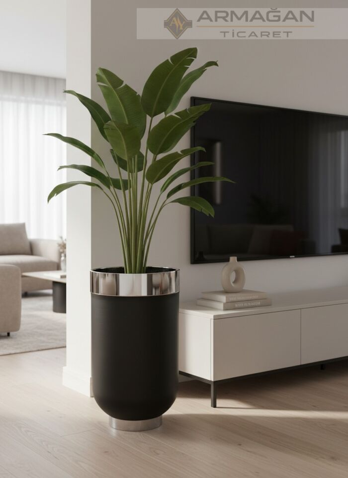 DARBUKA YER SAKSISI 40-70CM Siyah-Gümüş