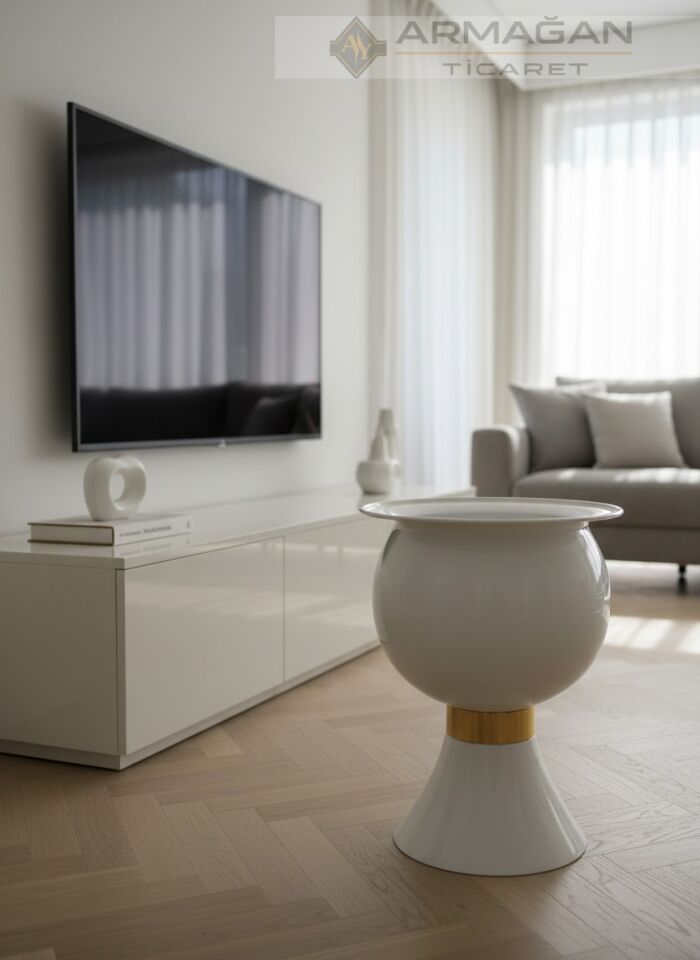 BALON SAKSI Beyaz-Gold