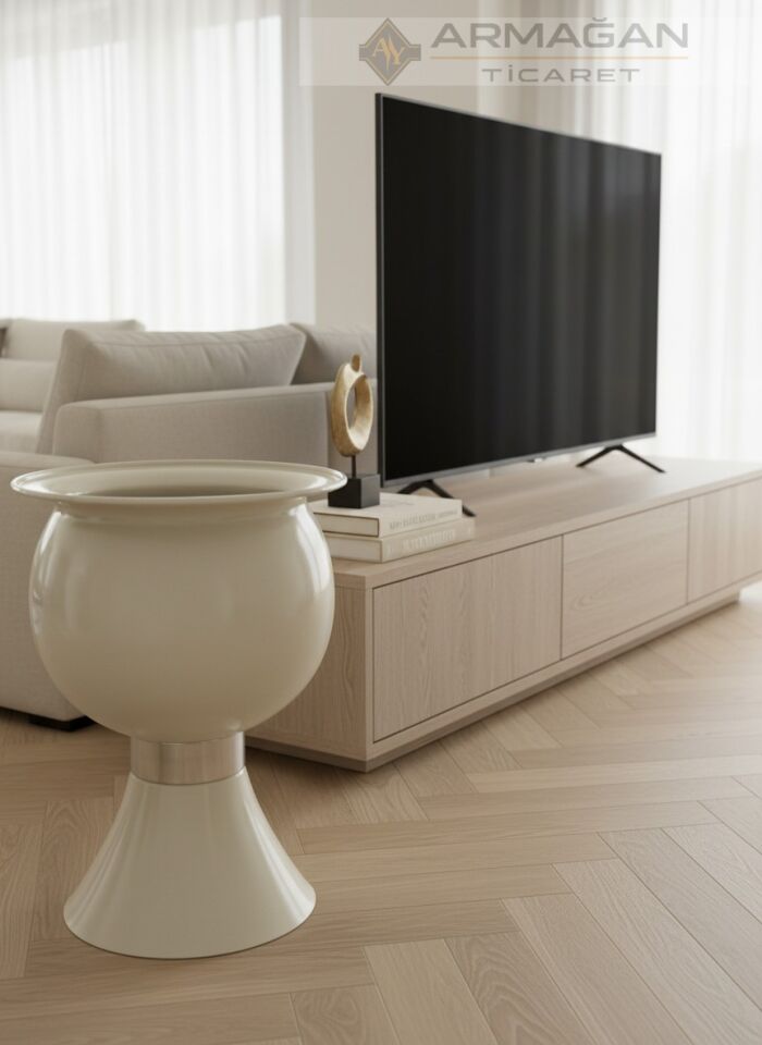 BALON SAKSI Krem-Gümüş