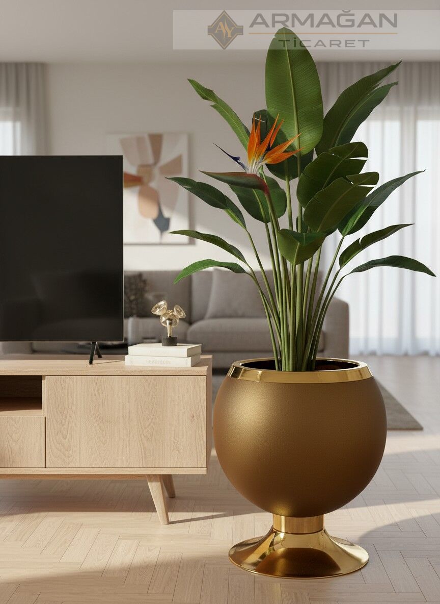 METAL TOP SAKSI Kahverengi-Gold