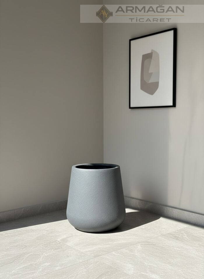 FİBER 45CM LALE SAKSI Antrasit