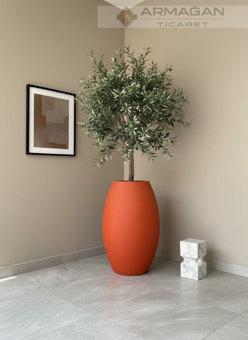 FİBER ELİPS SAKSI Kiremit