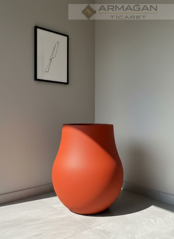 FİBER ARMUT SAKSI Kiremit