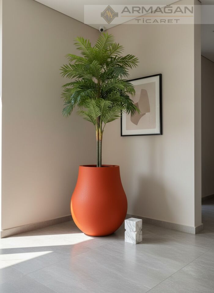 FİBER ARMUT SAKSI Kiremit