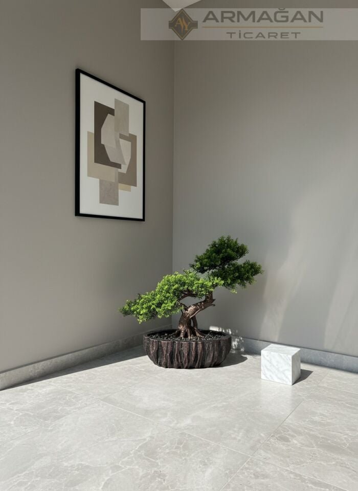 FİBER BONSAİ YATAY SAKSI Bakır - Küçük