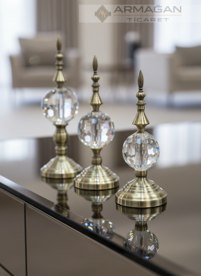 ALEM CAM DEKOR 3'LÜ SET Eskitme