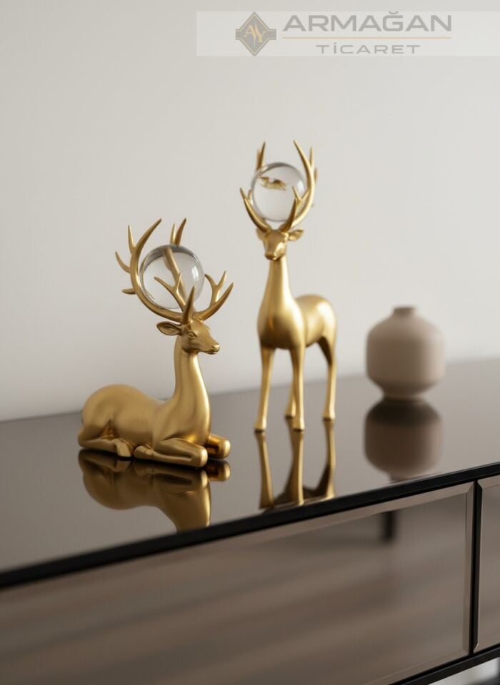 GEYİK 2'Lİ DEKOR SET Gold