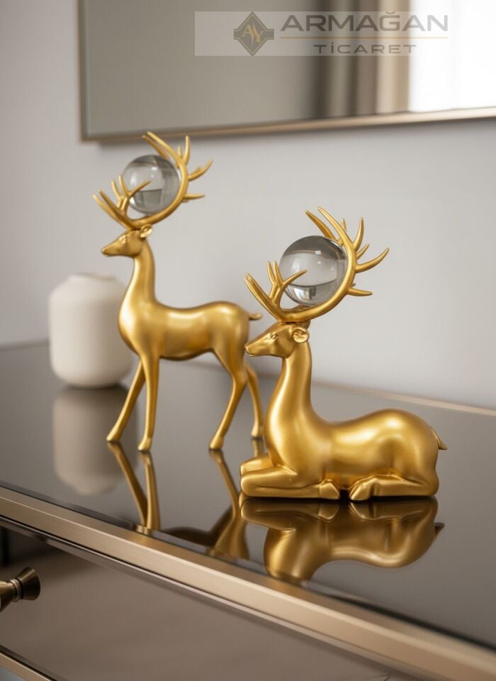 GEYİK 2'Lİ DEKOR SET Gold