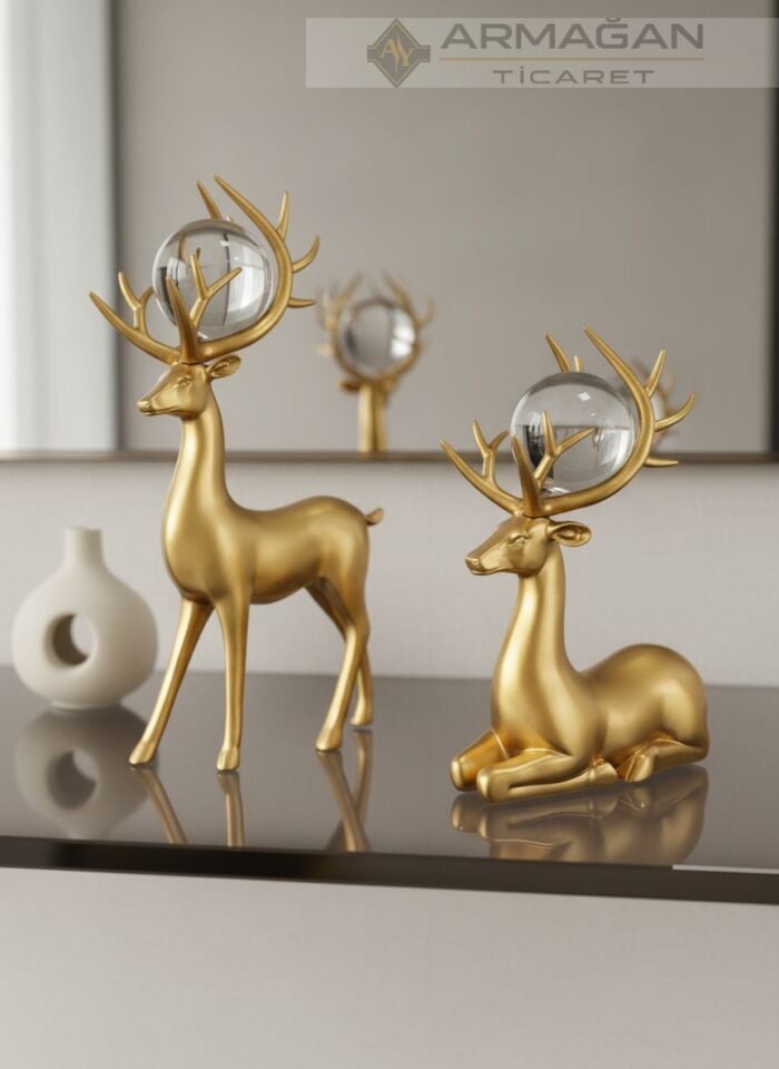 GEYİK 2'Lİ DEKOR SET Gold