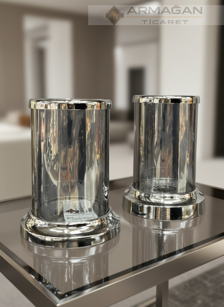 FANUS MUMLUK 2'Lİ SET Gümüş