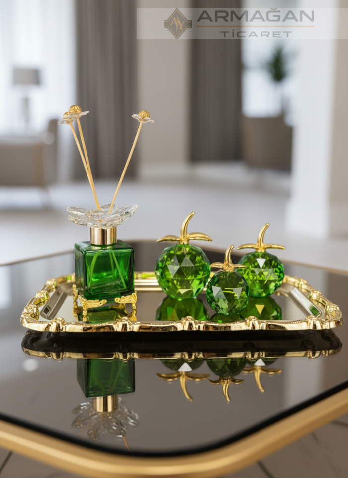 ELMA, KOKU ŞİŞESİ ve TEPSİ SET