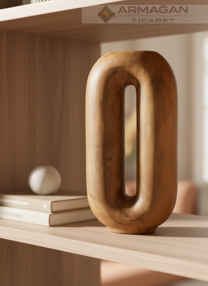 BOHEM 2Lİ VAZO SET ZERO Kahverengi