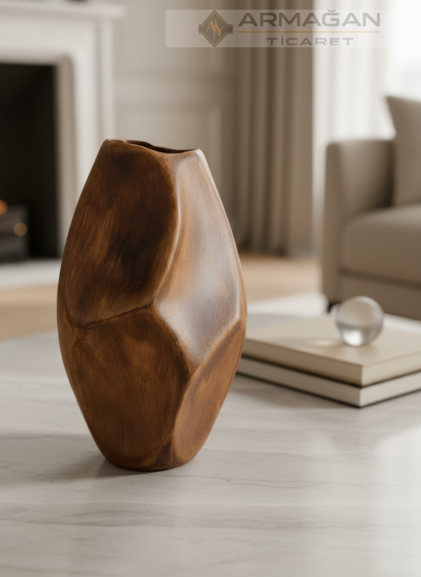 BOHEM VAZO BOHO MODEL Kahverengi - Büyük