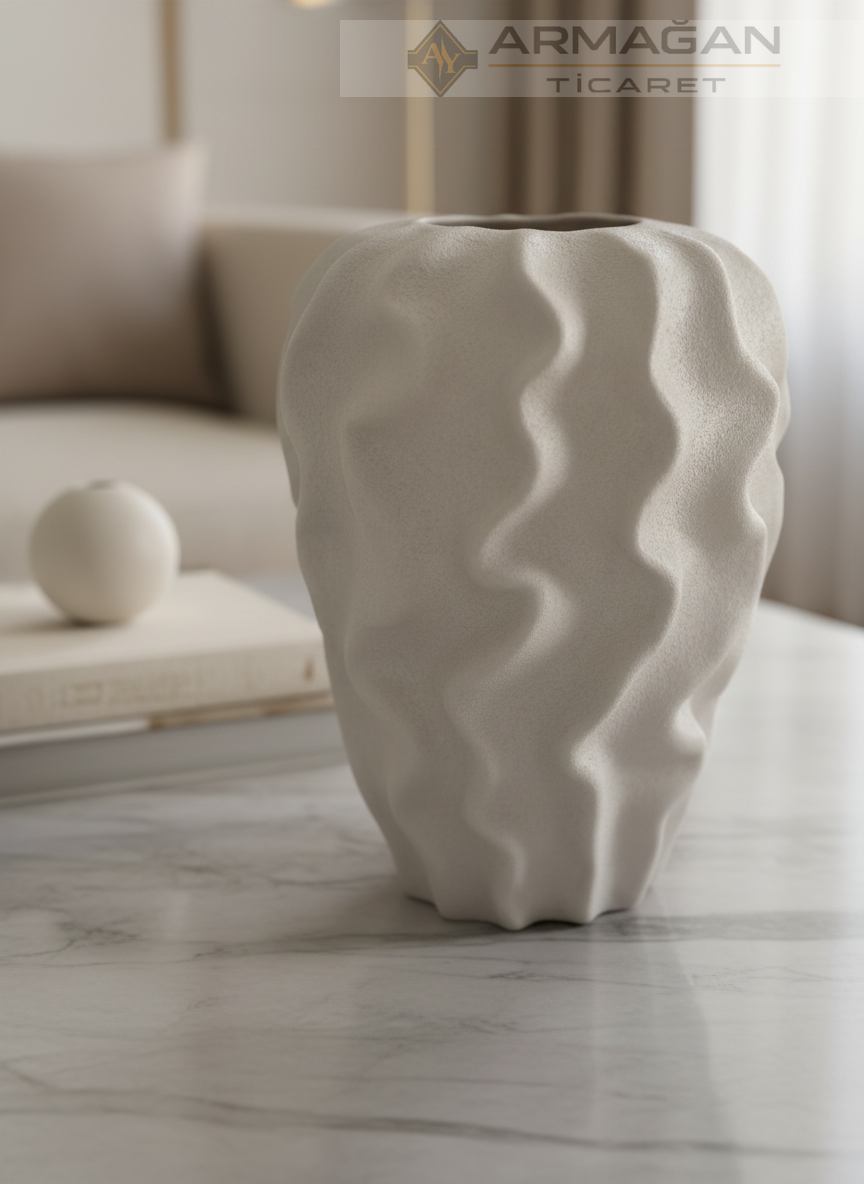 BOHEM VAZO SARMAŞIK MODEL Krem - Büyük