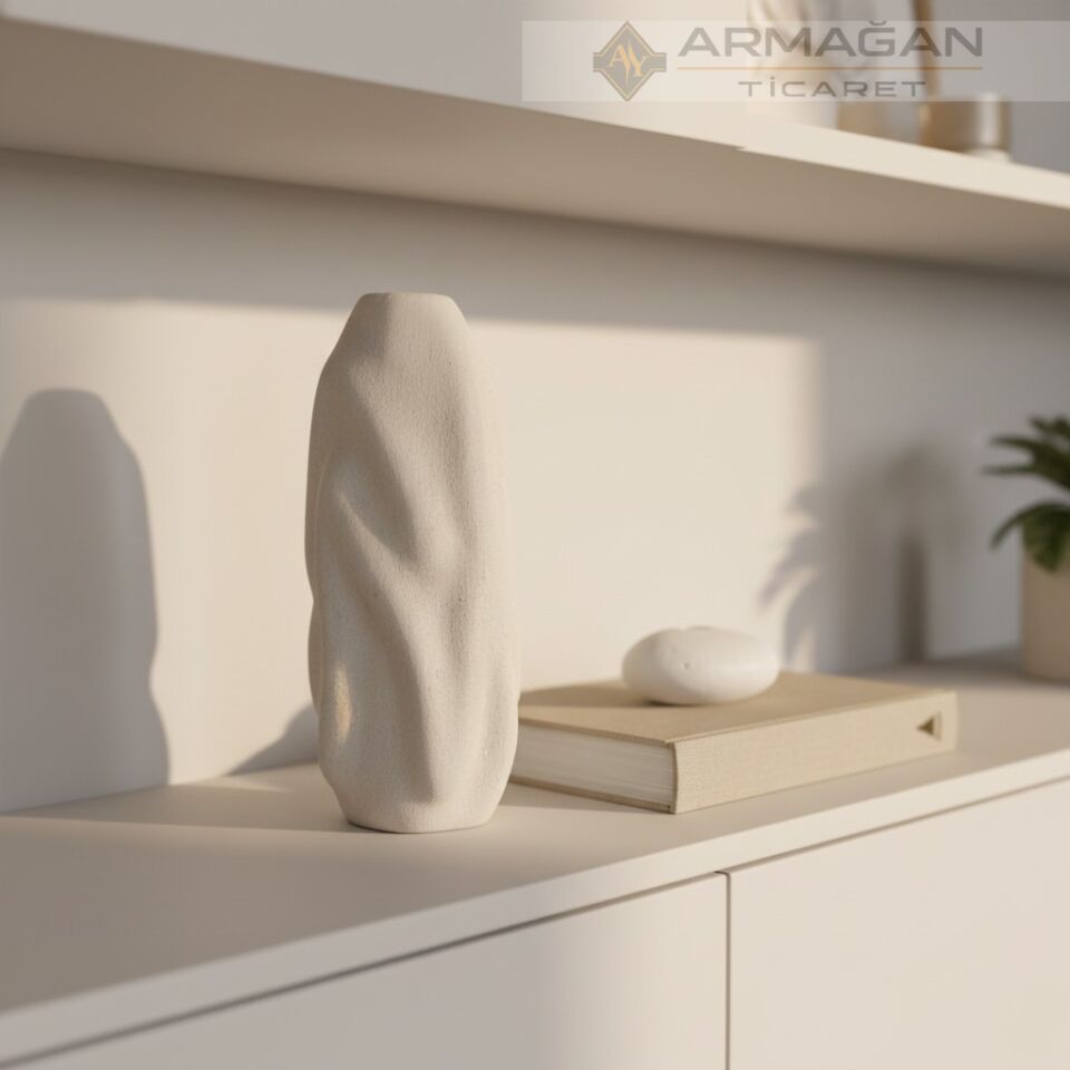 BOHEM VAZO DALGALI MODEL Kahverengi - Büyük