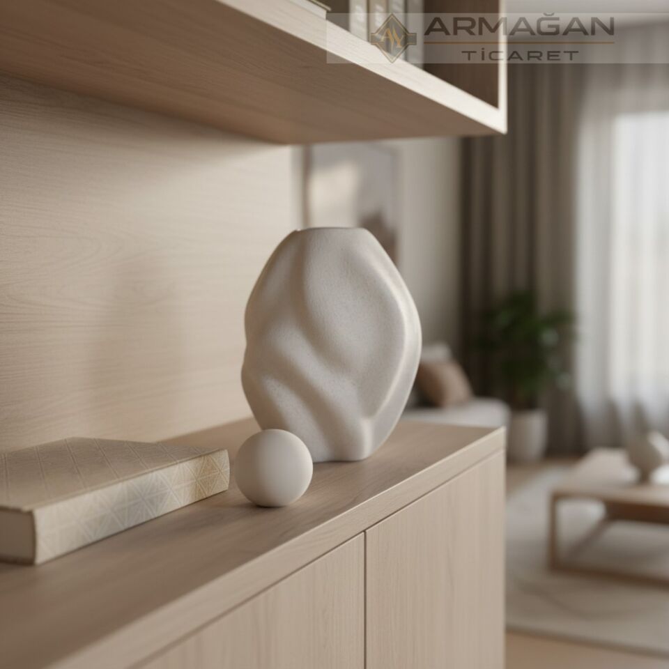 BOHEM VAZO DALGALI MODEL Krem - Küçük