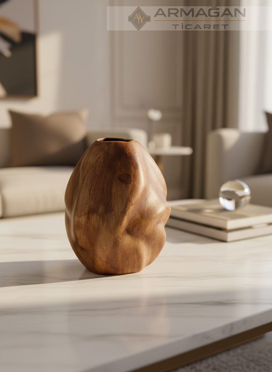 BOHEM VAZO DALGALI MODEL Kahverengi - Küçük