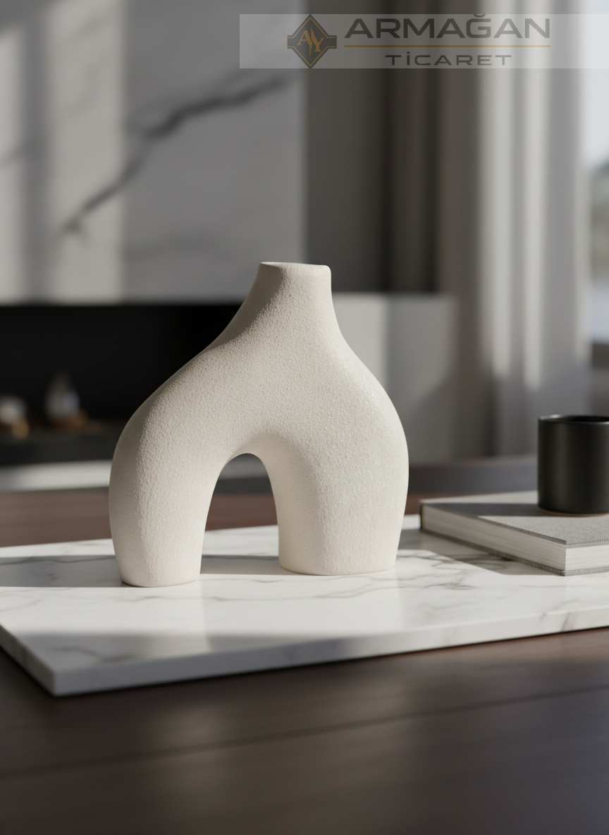 BOHEM VAZO İKİ AYAKLI MODEL Krem