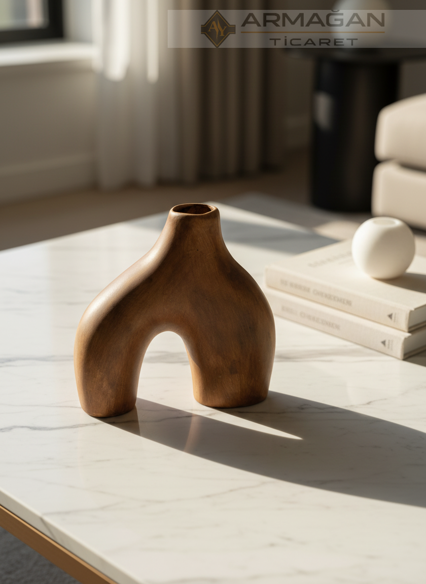 BOHEM VAZO İKİ AYAKLI MODEL Kahverengi