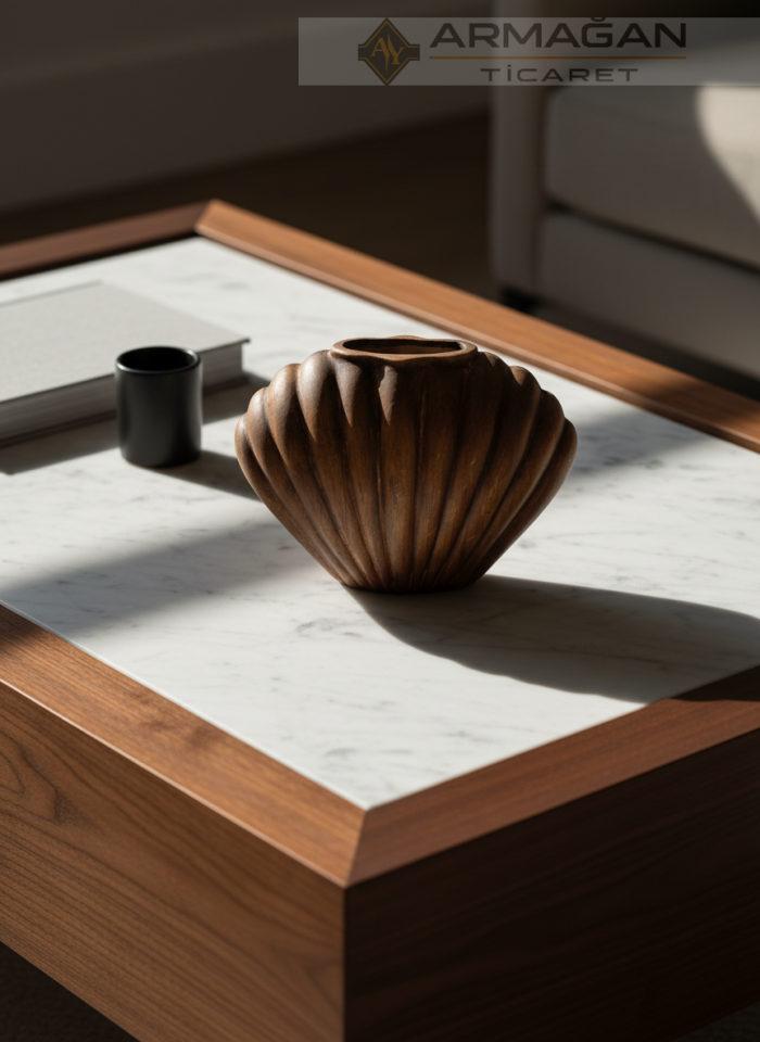 BOHEM VAZO SHELL MODEL Kahverengi