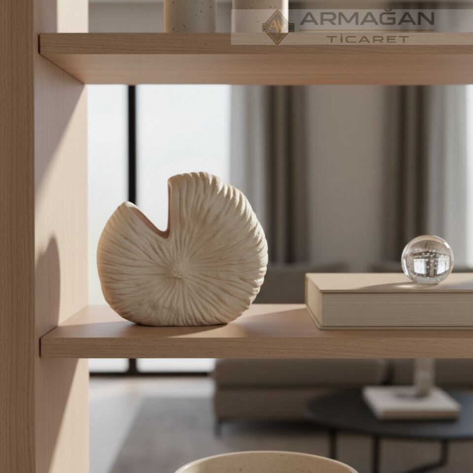 BOHEM VAZO FOSİL MODEL Kahverengi