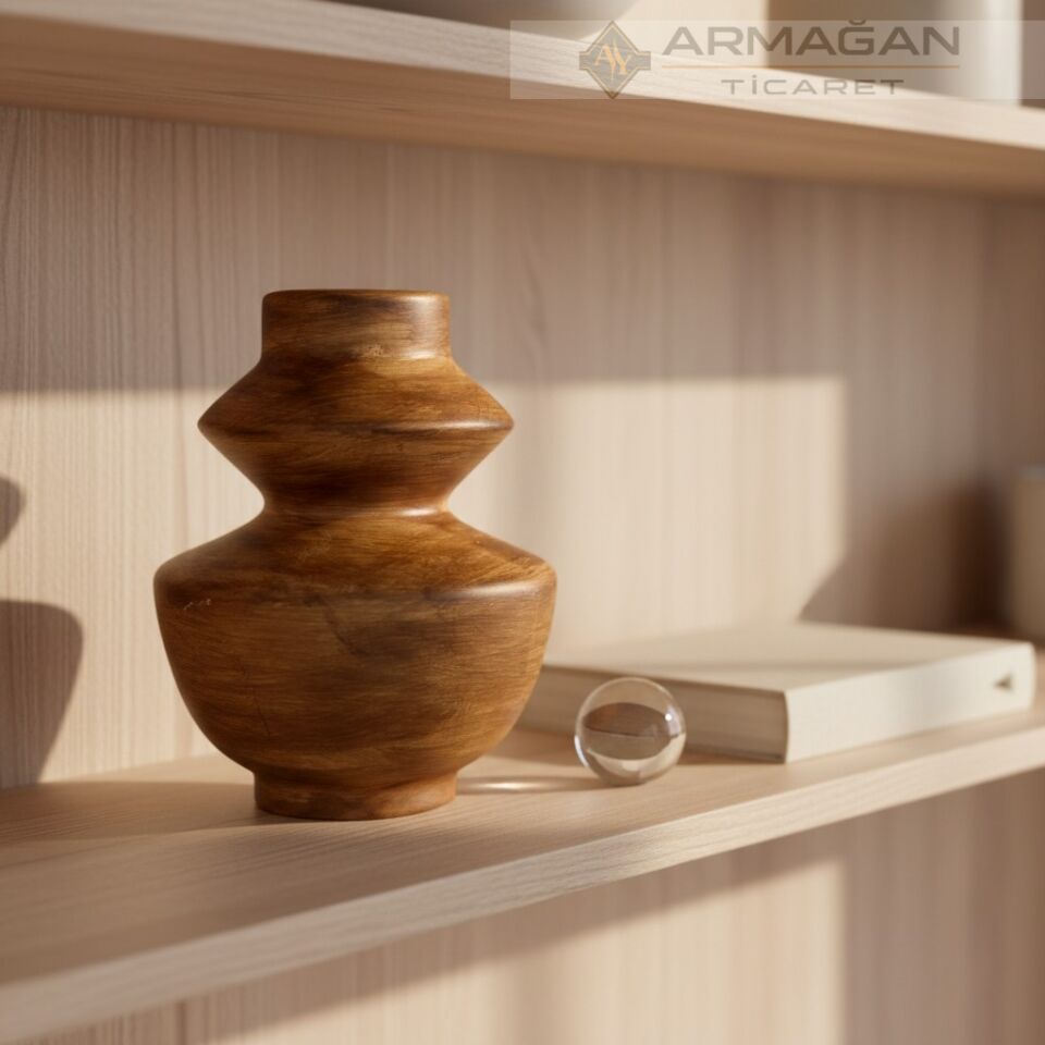 BOHEM VAZO LUNA MAKARON MODEL Kahverengi