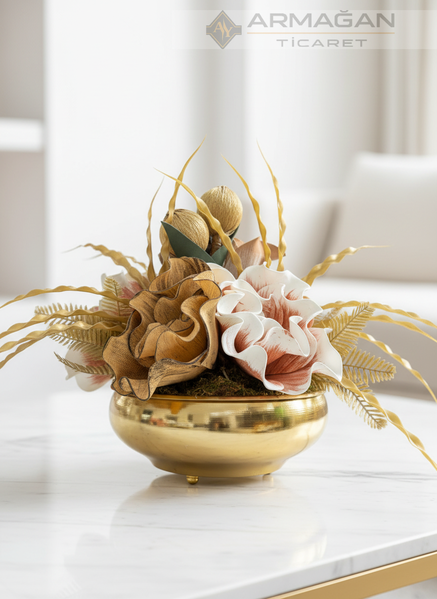 UFO ARAJMAN ÇİÇEKLİ Gold-Gold