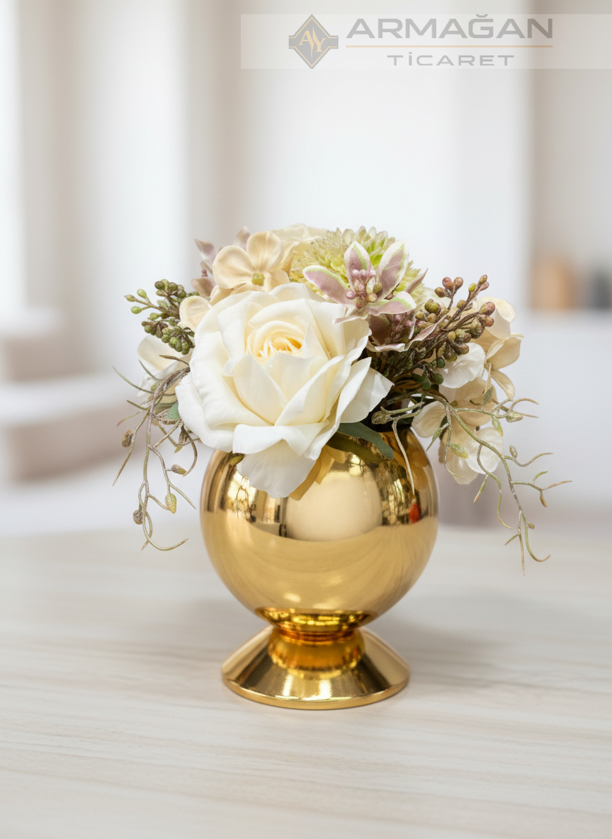 KÜRE ARAJMAN ÇİÇEKLİ 9927 Gold