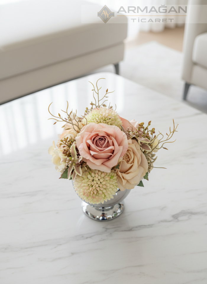 KÜRE ARAJMAN ÇİÇEKLİ 9927 Gümüş