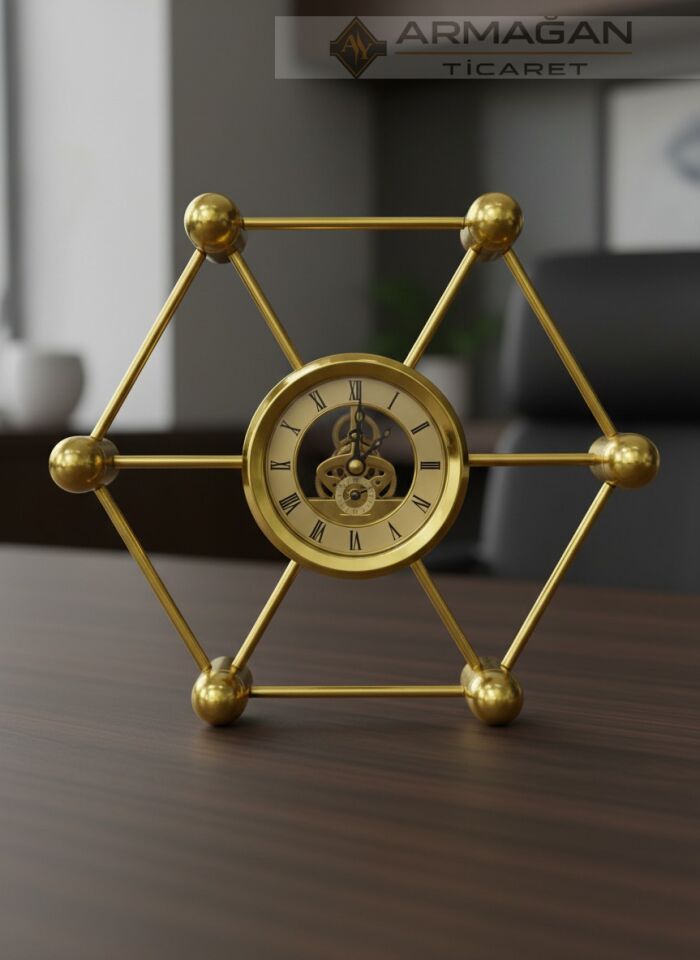 ALTIGEN MASA SAATİ METAL Gold