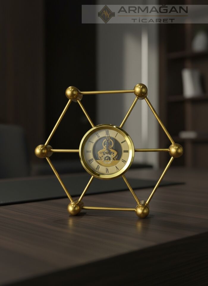 ALTIGEN MASA SAATİ METAL Gold
