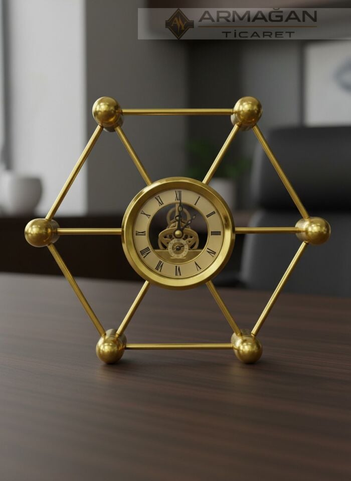 ALTIGEN MASA SAATİ METAL Gümüş