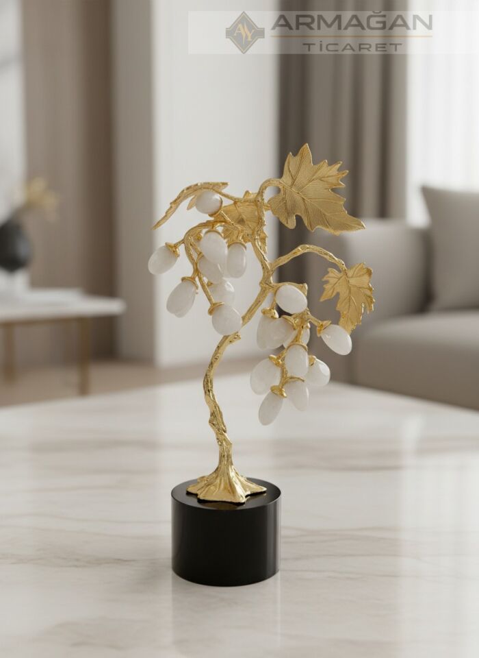 DOĞAL TAŞLI ÜZÜM AĞACI Gold