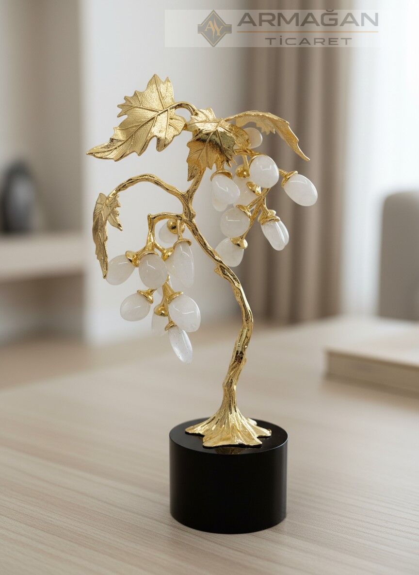 DOĞAL TAŞLI ÜZÜM AĞACI Gold
