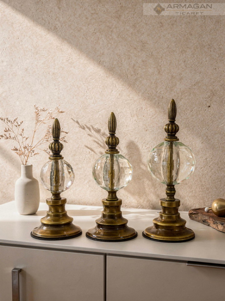 3'LÜ ALEM DEKOR Şeffaf-Eskitme